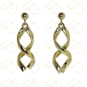 PENDIENTES ESPIRAL ORO AMARILLO 18KT.