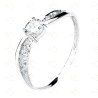 SOLITARIO ORO BLANCO 18KT