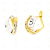 PENDIENTES BICOLOR ORO 18KT
