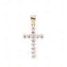 CRUZ CON CIRCONITAS ORO 18KT.