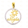 COLGANTE BICOLOR ORO 18KT.