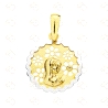 MEDALLA VIRGEN NIÑA BICOLOR ORO 18KT