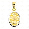 MEDALLA VIRGEN NIÑA BICOLOR ORO 18KT