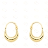 PENDIENTES ARO MORCILLA ORO 18KT.