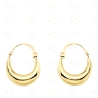 PENDIENTES ARO MORCILLA ORO 18KT