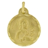 MEDALLA SANTA GEMA 19MM ORO 18KT.