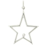 COLGANTE ESTRELLA ORO BLANCO 18KT.