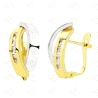 PENDIENTES BICOLOR ORO 18KT